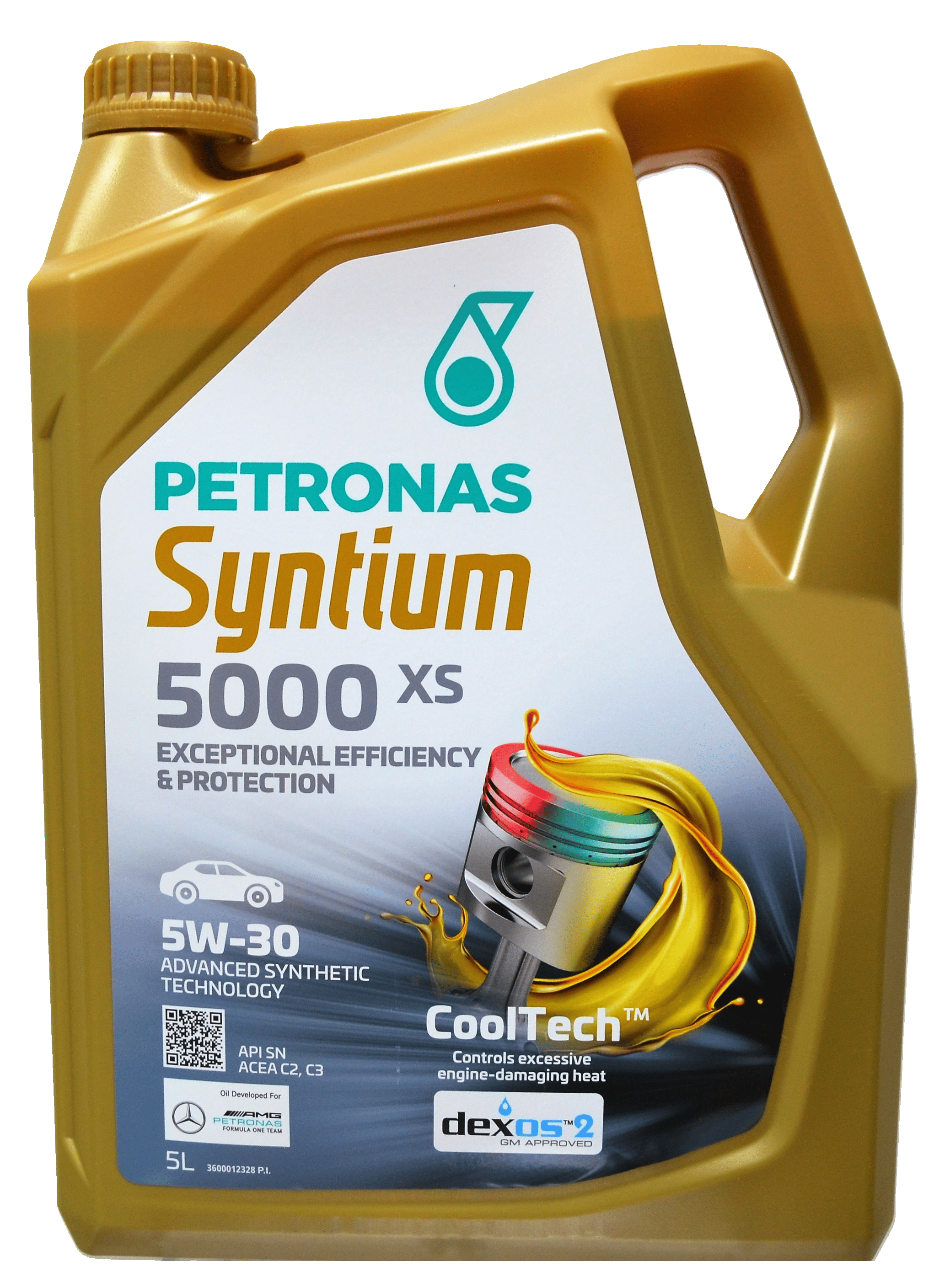 Моторна олива PETRONAS LUBRICANTS Syntium 5000 XS 5W-30 5 л (2443760813) - фото 2 Моторна олива PETRONAS LUBRICANTS Syntium 5000 XS 5W-30 5 л (2443760813) - фото 2