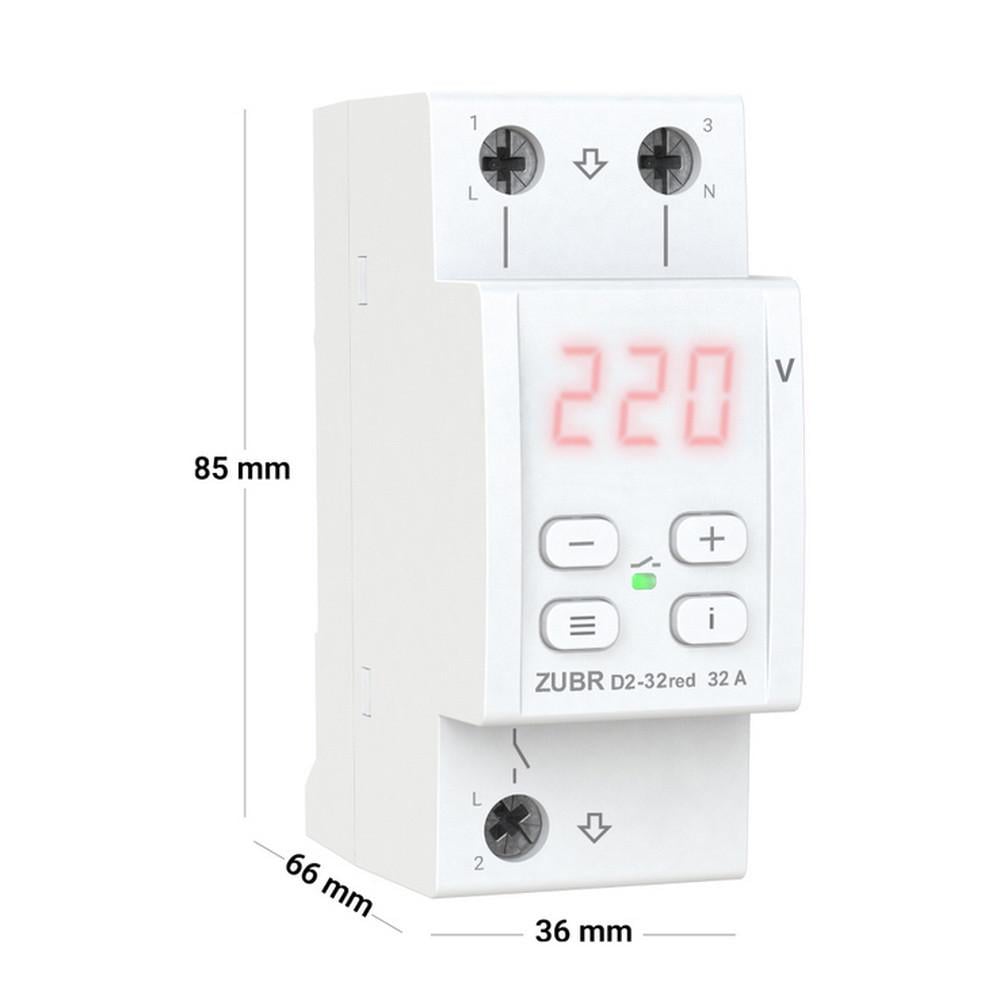 Реле напряжения ZUBR D2-32 RED (2506397211) - фото 2
