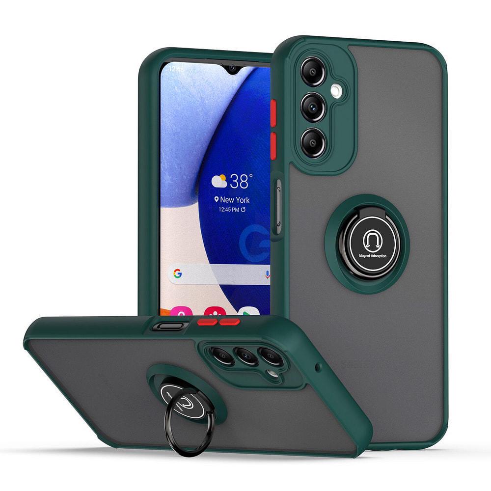 Защитный чехол MatteLuxe Samsung Galaxy A14 A145 (с кольцом) Green (33085-08) Защитный чехол MatteLuxe Samsung Galaxy A14 A145 (с кольцом) Green (33085-08)