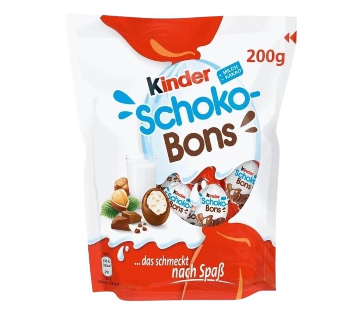 Цукерки шоколадні Kinder Schoko-Bons 200 г