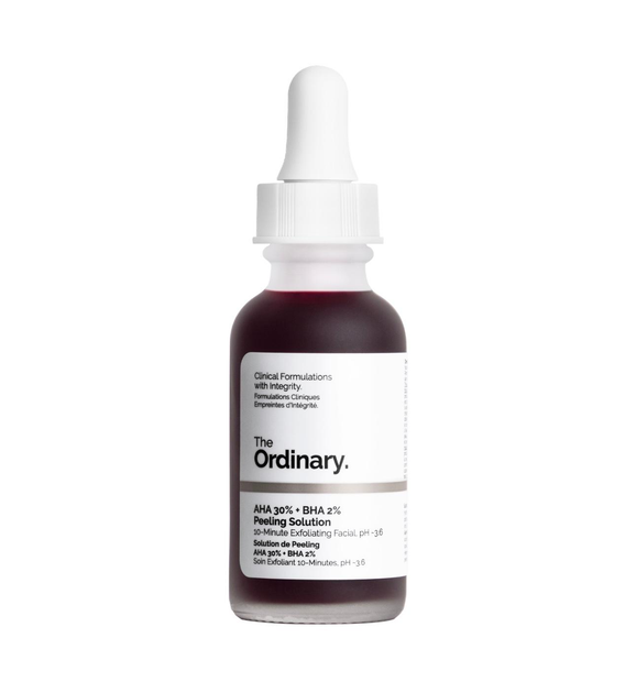 Пілінг для обличчя кислотний The Ordinary AHA 30% + BHA 2% Peeling Solution