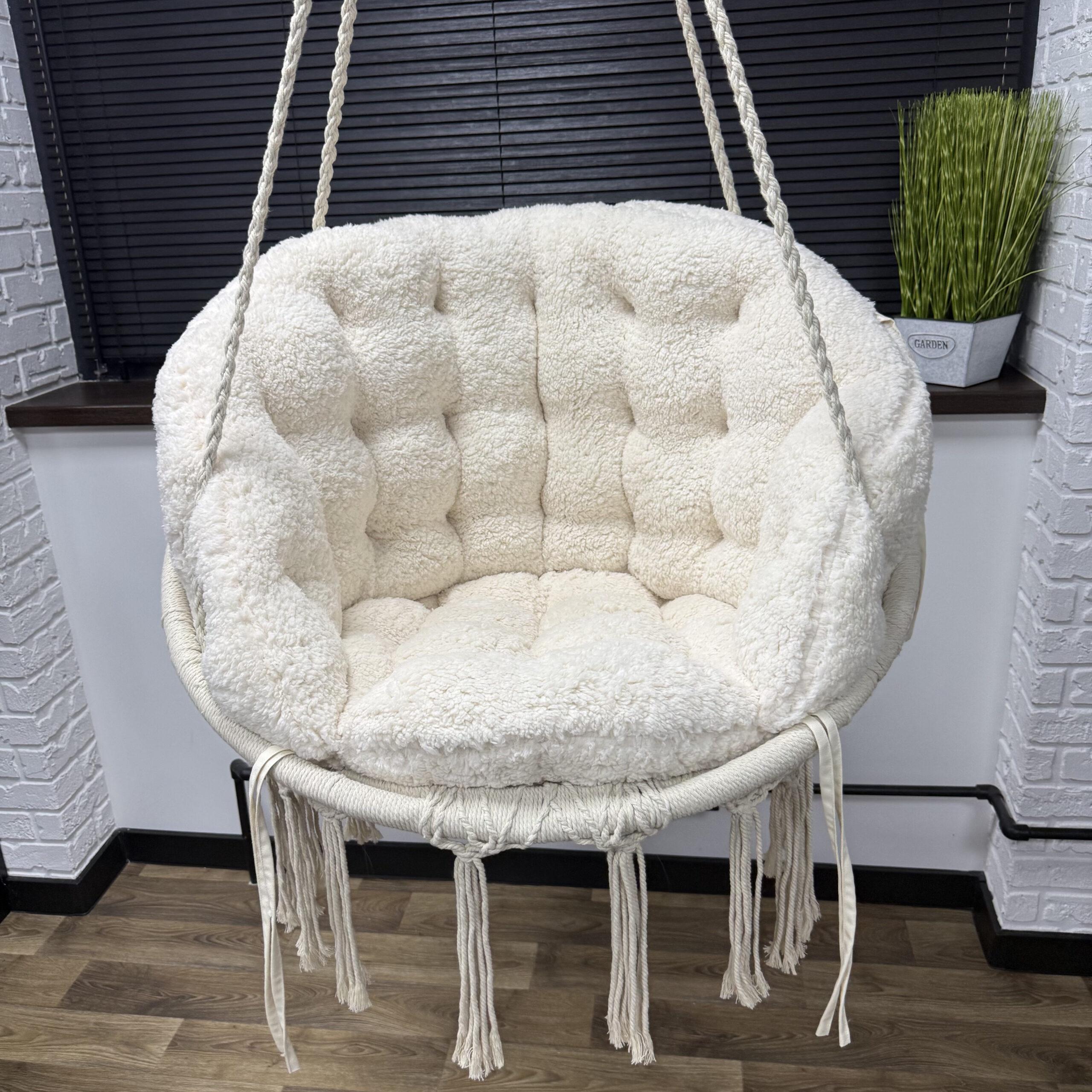 Подушка для подвесной качели Comfort Home меховая 60х40 см