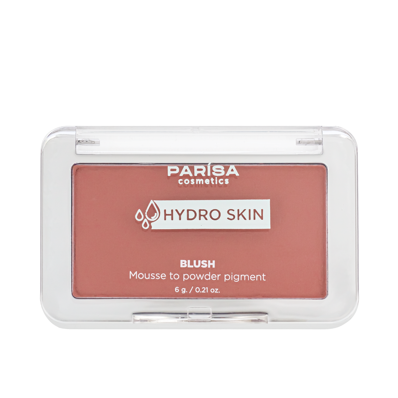 Румяна-мусс Parisa Cosmetics Hydro Skin Blush Mousse to Powder Pigment компактные PHB-04 01 Soft rosey Розово-коричневый