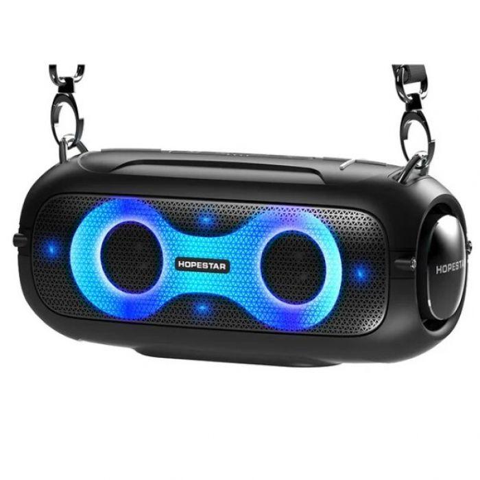 Колонка HOPESTAR A41 Party TWS/IPX5/RGB 2400 mAh 16W Black (A41-2) - фото 1