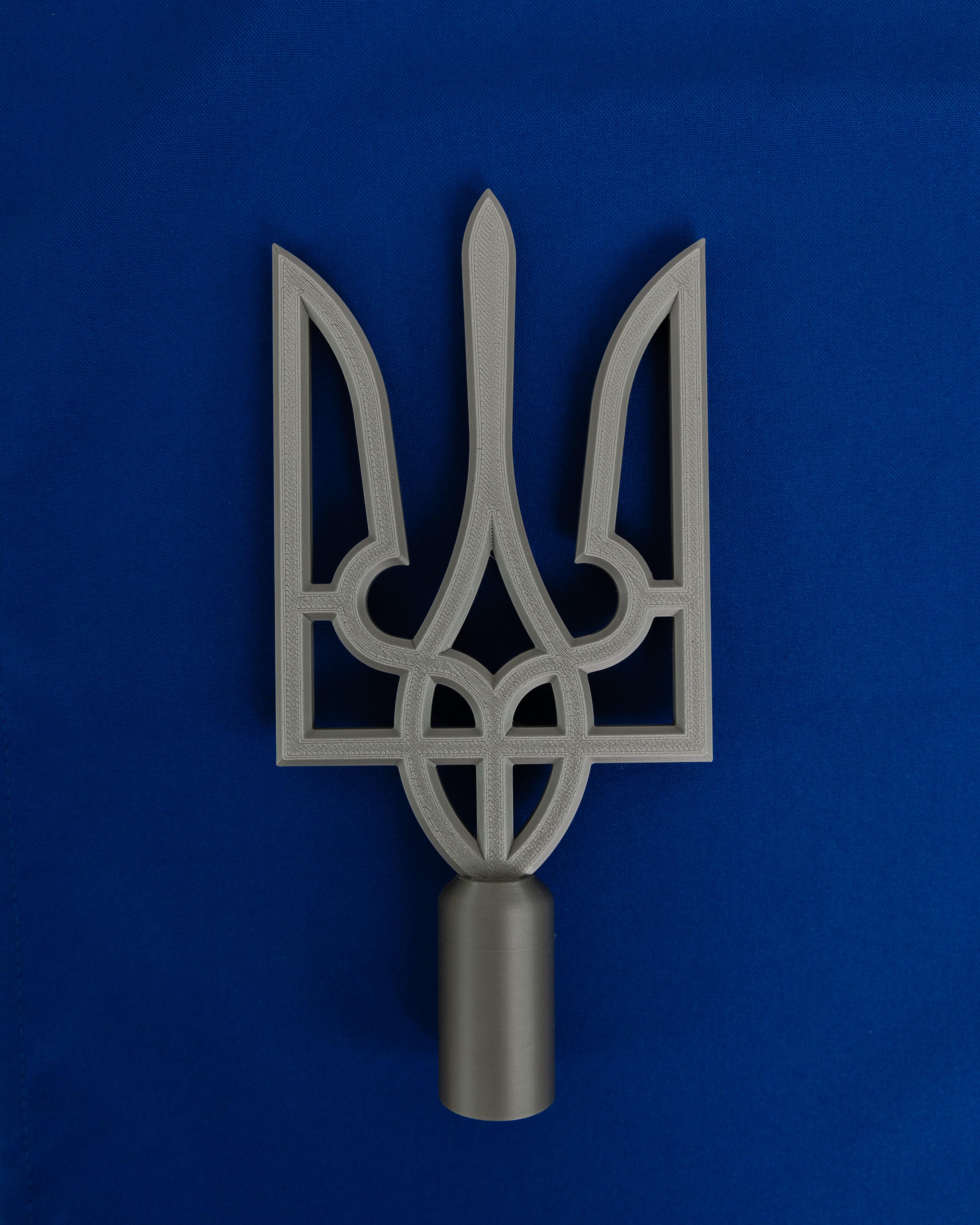 Наконечник Трезубец на флаг Серебряный (0002397) Наконечник Трезубец на флаг Серебряный (0002397)