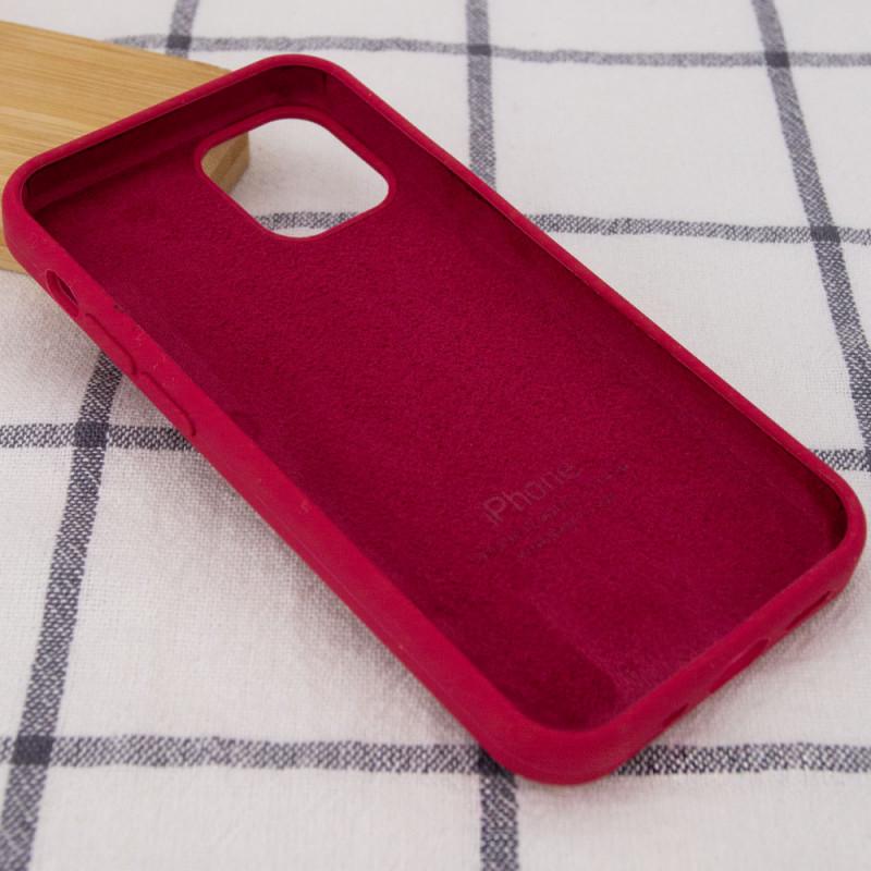 Протиударний Чохол Silicone Case Full Protective (AA) для Apple iPhone 15 Pro Max (6.7") Червоний / Rose Red - фото 3