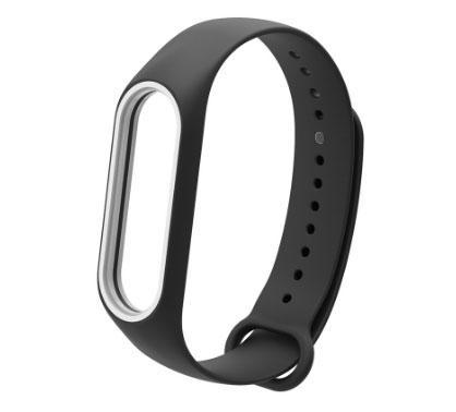 Силиконовый ремешок Primo для фитнес-браслета Xiaomi Mi Band 3 Black (742064442)