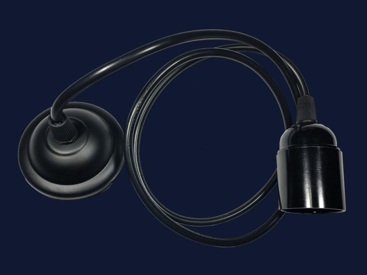 Підвісний світильник чорний лофт на одну лампу без плафону Levistella AMP36001-1 - фото 2 Підвісний світильник чорний лофт на одну лампу без плафону Levistella AMP36001-1 - фото 2