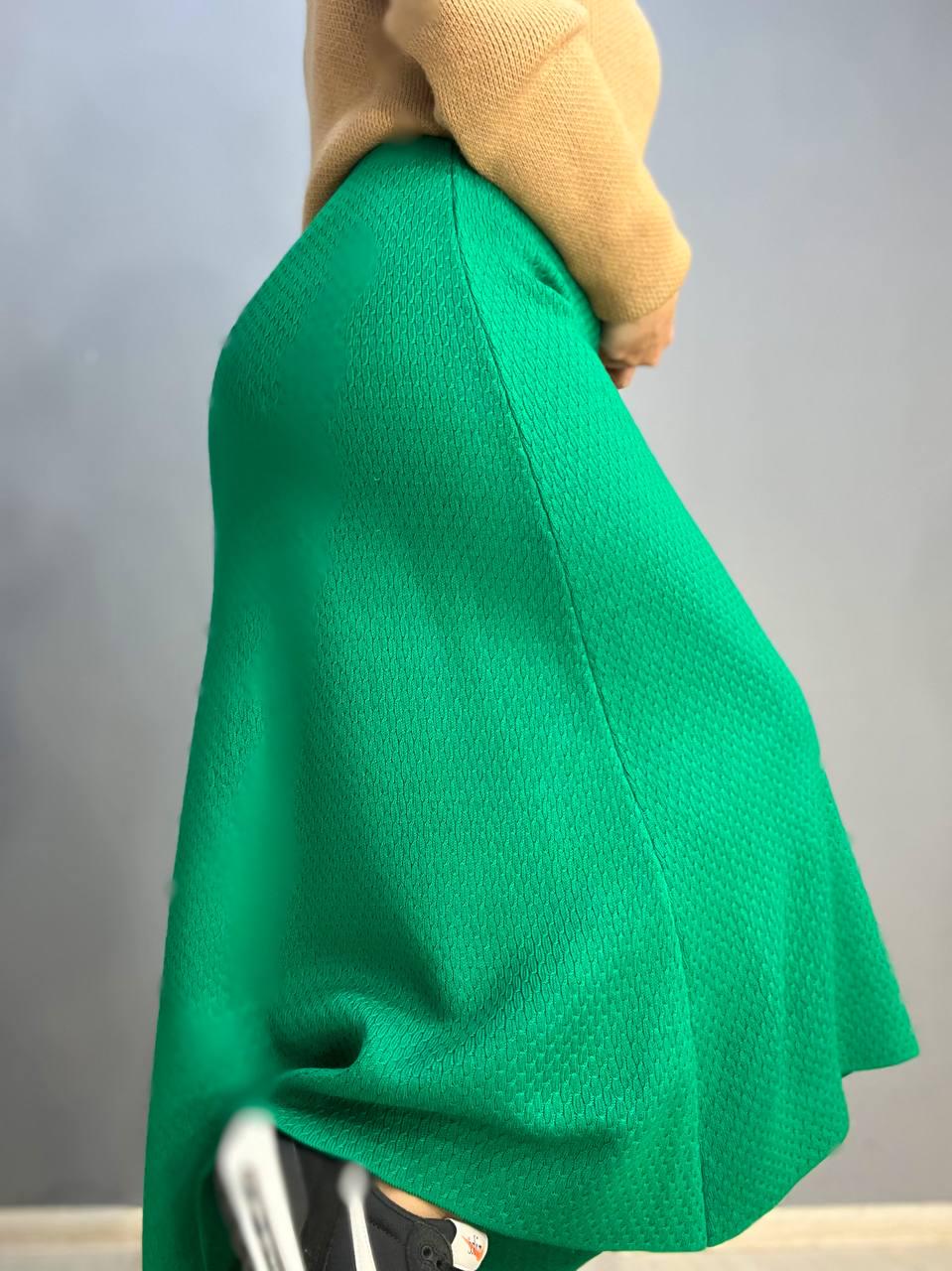 Юбка женская My fashion 2024402 трапеция косичка длинная OS Зеленый (1148) - фото 7 Юбка женская My fashion 2024402 трапеция косичка длинная OS Зеленый (1148) - фото 7