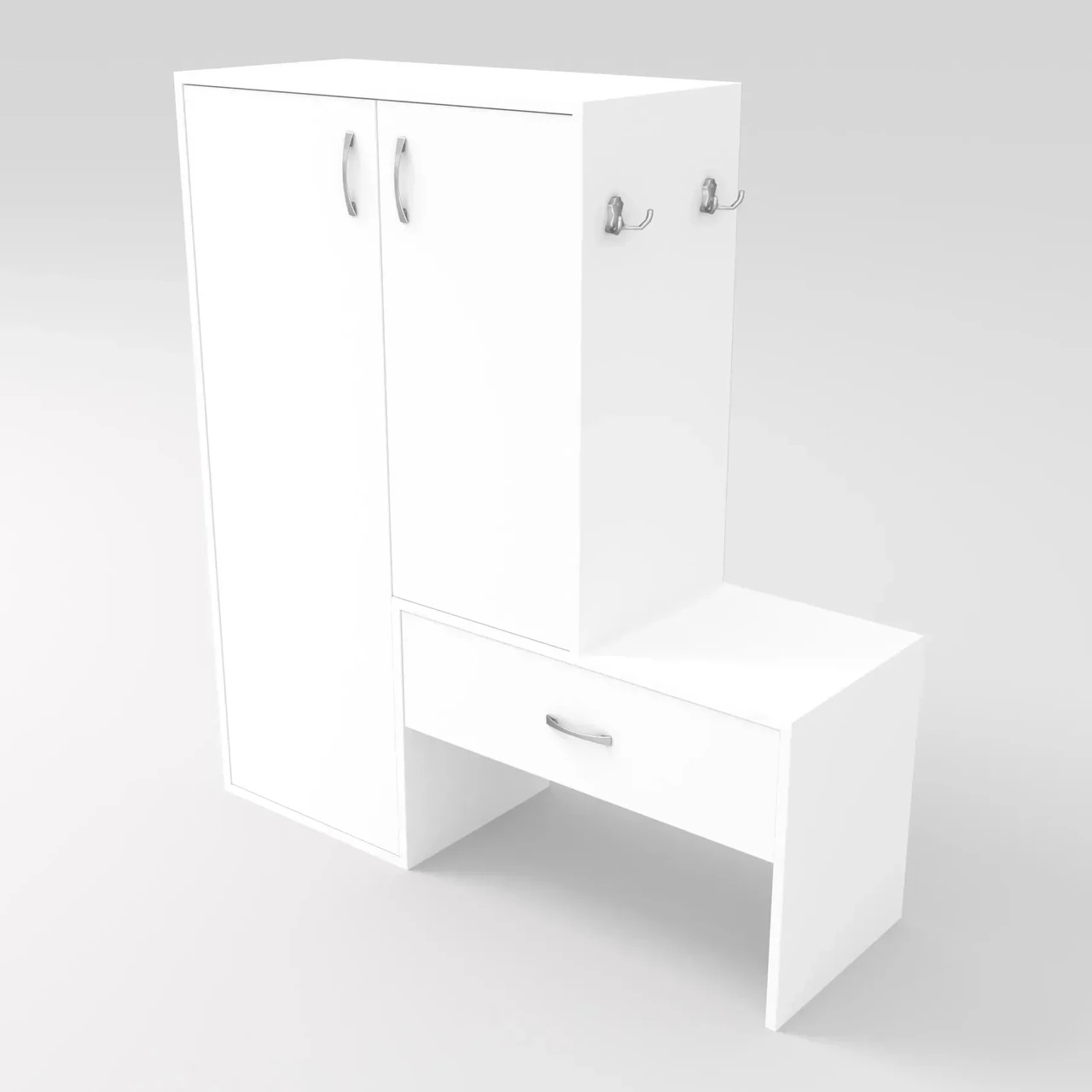 Тумба для обуви Kontinent №6 110х36х120 см Белый (83476297) - фото 1 Тумба для обуви Kontinent №6 110х36х120 см Белый (83476297) - фото 1