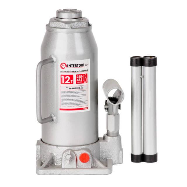 Домкрат гидравлический Intertool GT0026 Cтолбик одноштоковый 12 т (19631516)