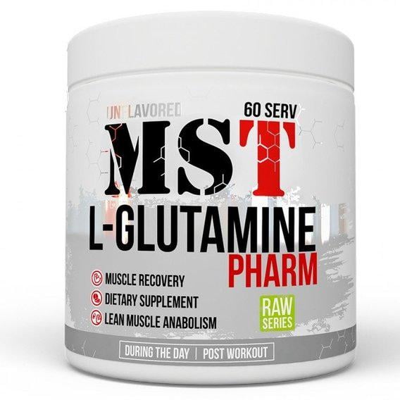 Глютамін для спорту MST Nutrition Glutamine Pharm 300 г 60 порцій Unflavored - фото 1