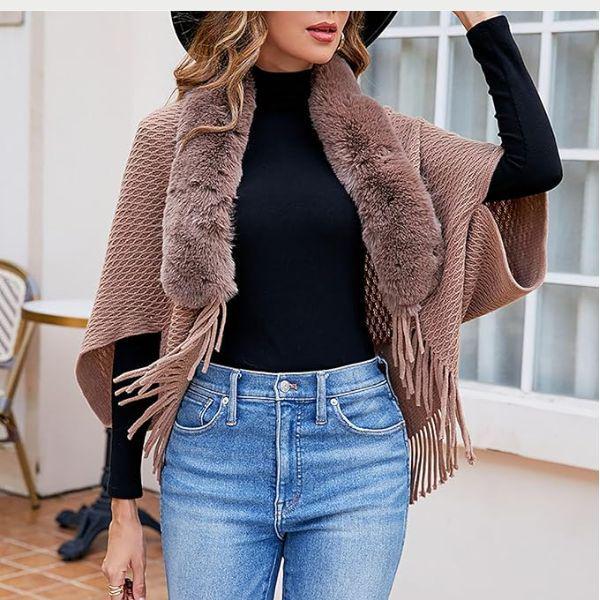 Накидна жіноча Кавовий (D00060-1) - фото 2