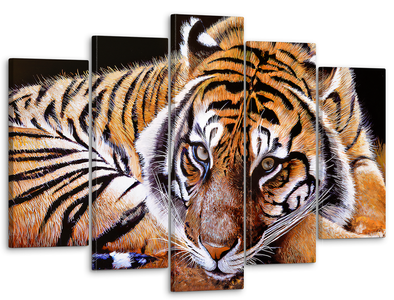 Картина модульная на холсте DK Тигр 80x125 см (MK50227)