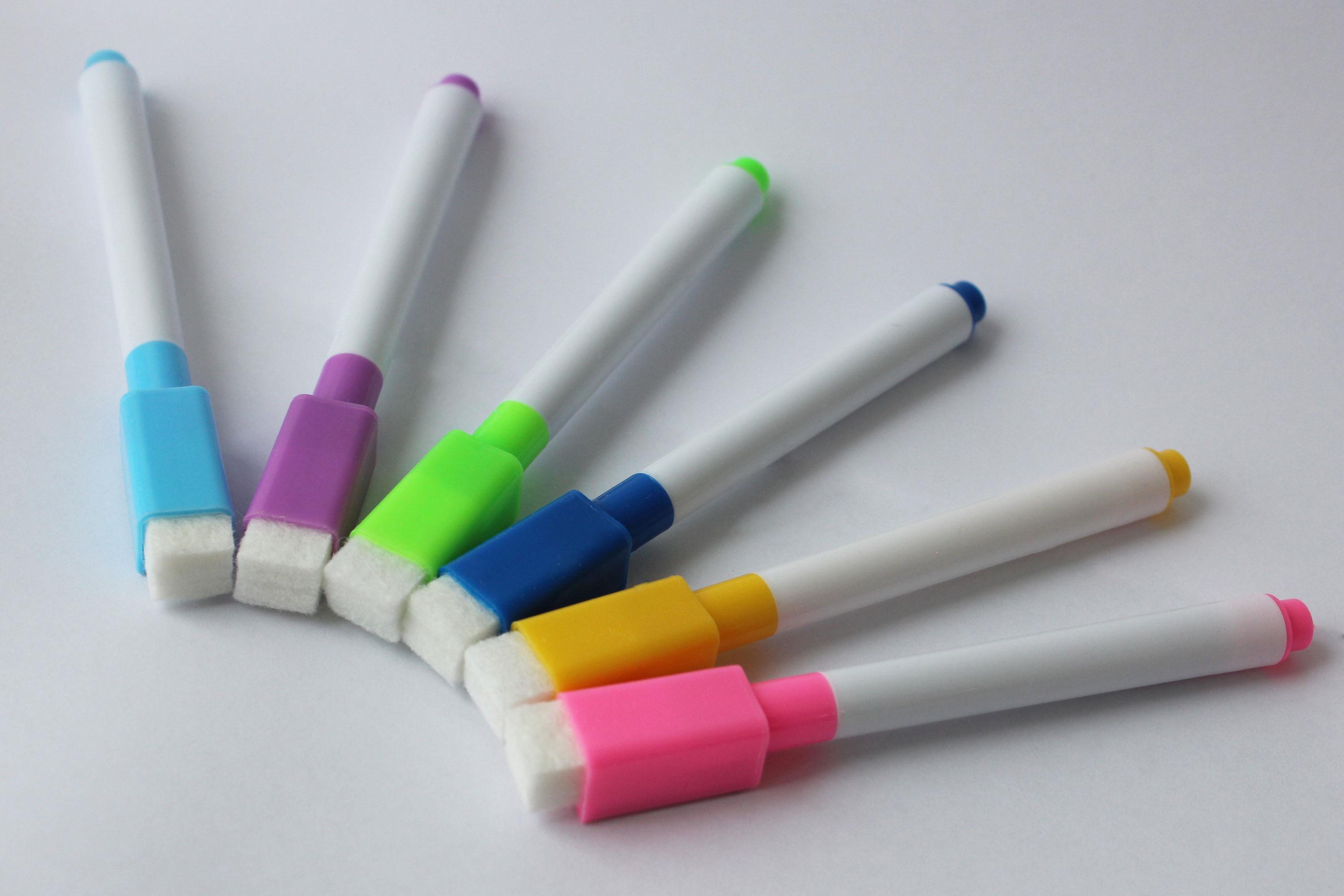 Набор маркеров сухого стирания CLS 2-4 мм для доски и планера 6 шт на магните с губкой Разноцветный (MG002) Набор маркеров сухого стирания CLS 2-4 мм для доски и планера 6 шт на магните с губкой Разноцветный (MG002)