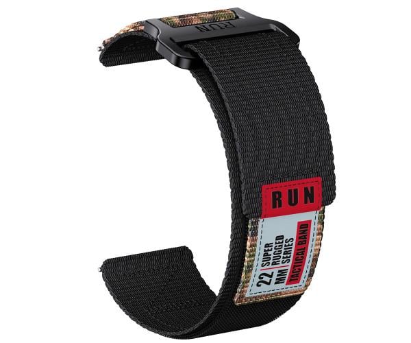 Ремінець Nylon Run для смарт-годинника OnePlus Watch/Watch 2/Watch 2R з універсальним кріпленням 22 мм Камуфляж