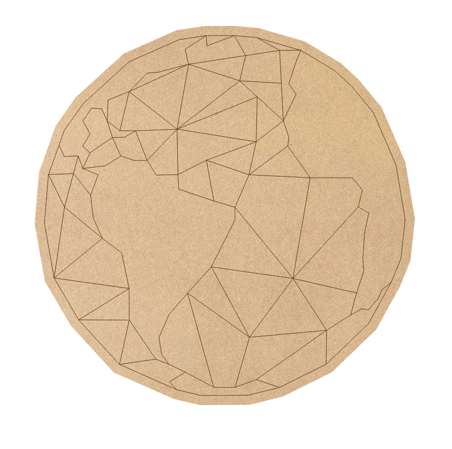 Основа для декорирования панно-мозаика Rosa Talent Земной шар 1 МДФ 40х40 см (4823098529088)