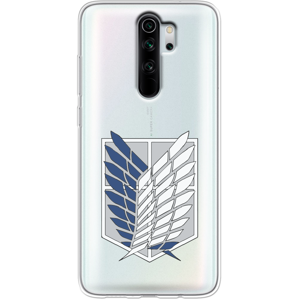 Чехол Boxface Xiaomi Redmi Note 8 Pro Атака Титанов Крылья Свободы Прозрачный силикон (38222-bk88-38222)