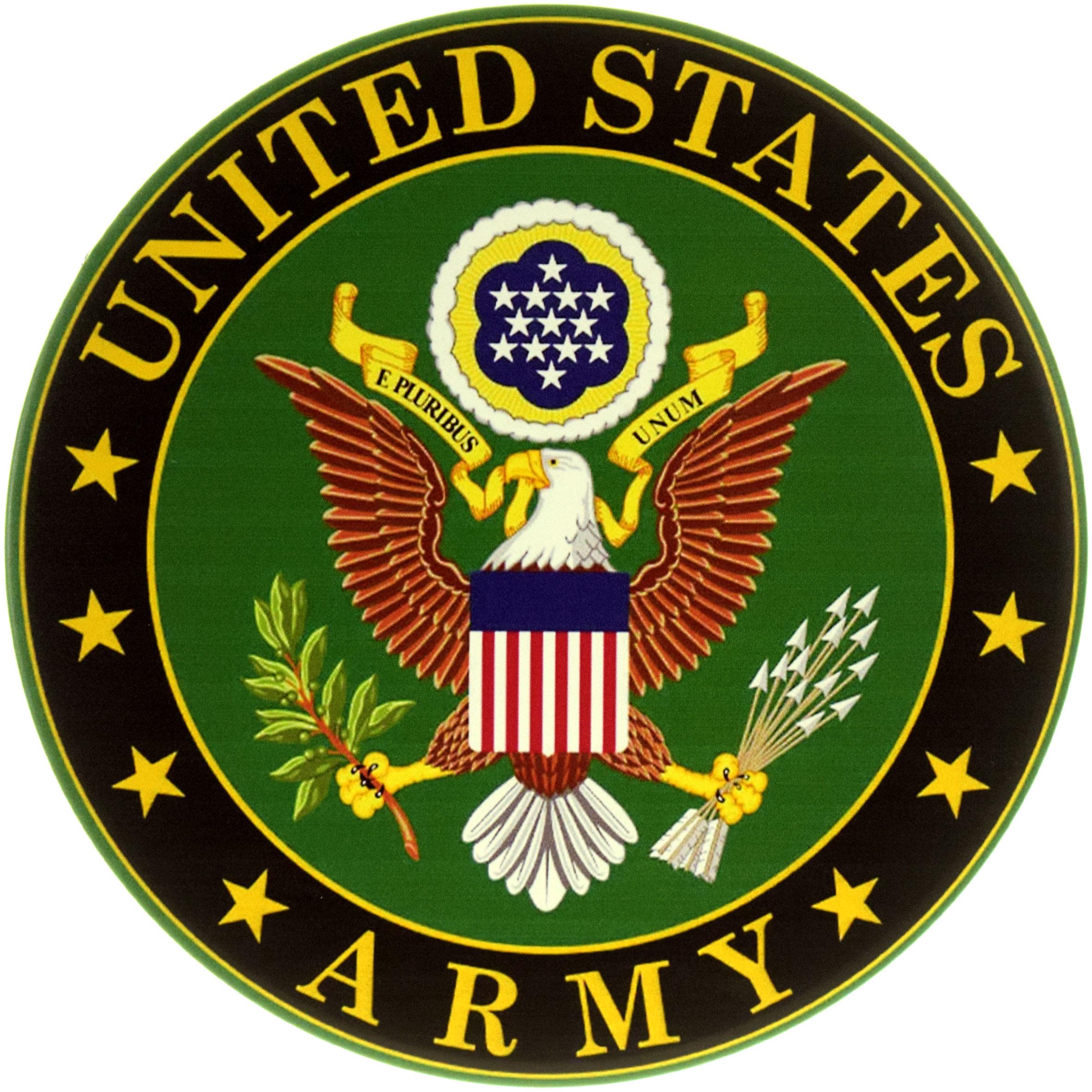 Табличка металлическая "United States Army" 30 см (ms-104169)