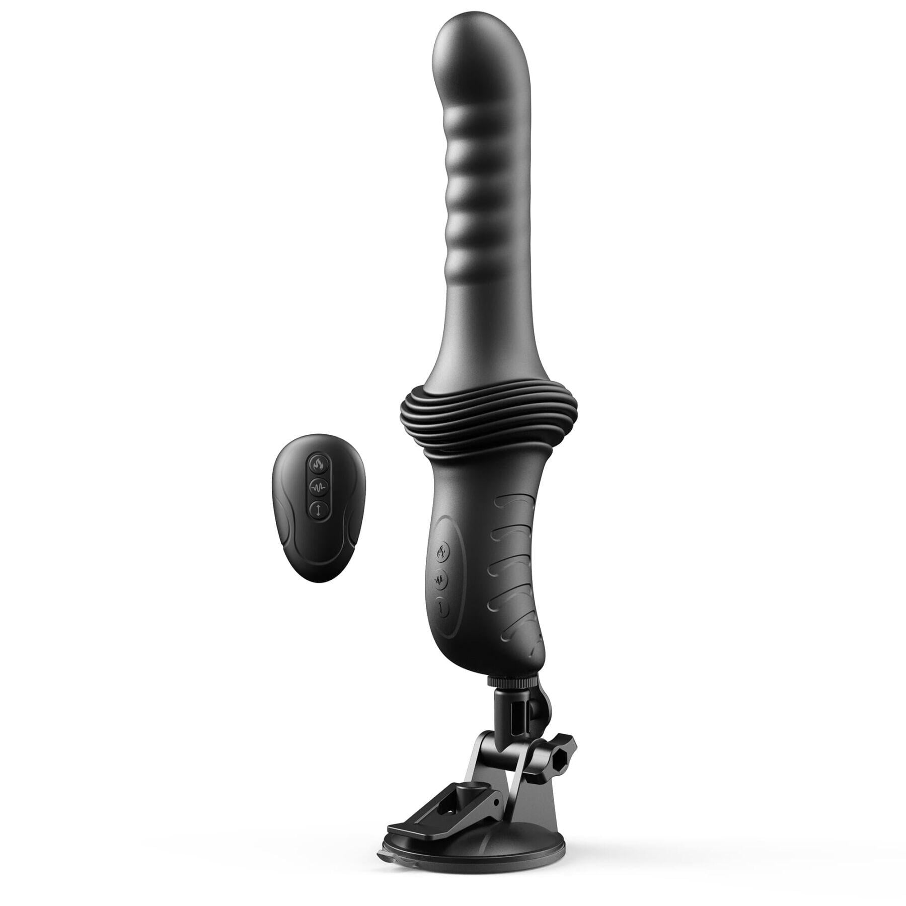 Пульсатор з вібрацією Dorcel Deep Orgasm 2 незалежні мотори підігрів до 41 °C з пультом (SX3211)