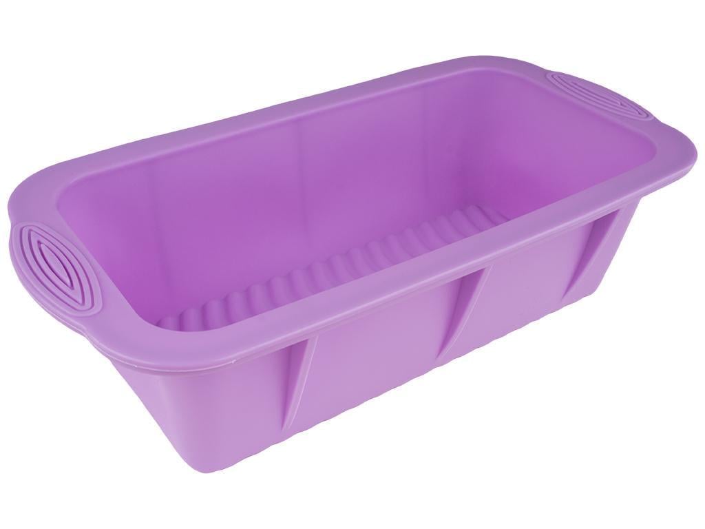 Форма для выпечки силиконовая Stenson 25,4x12,8x6,8 см Сиреневый (MMS-MH-3031) - фото 1 Форма для выпечки силиконовая Stenson 25,4x12,8x6,8 см Сиреневый (MMS-MH-3031) - фото 1