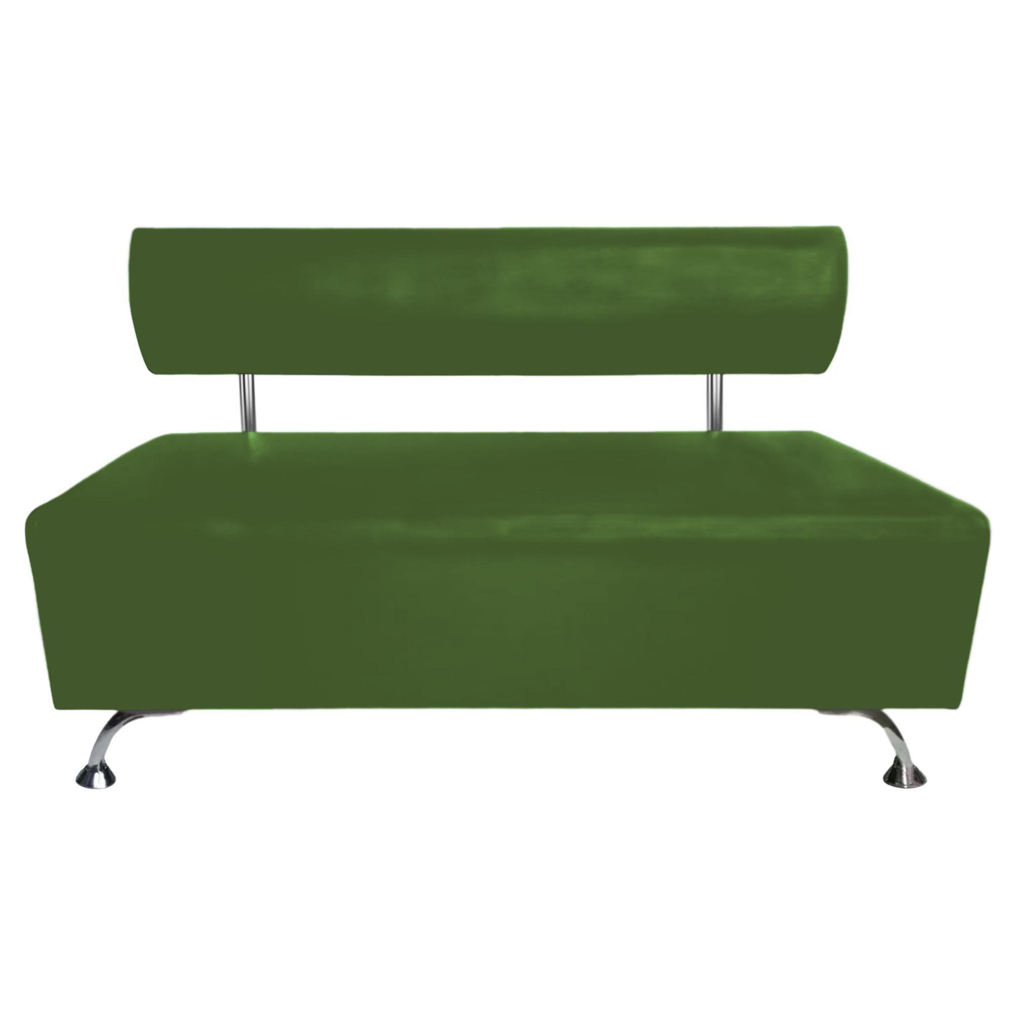 Диван офисный AVVS для ожидания/приемной 150 см с ножками 12 см Темно-оливковый - фото 2