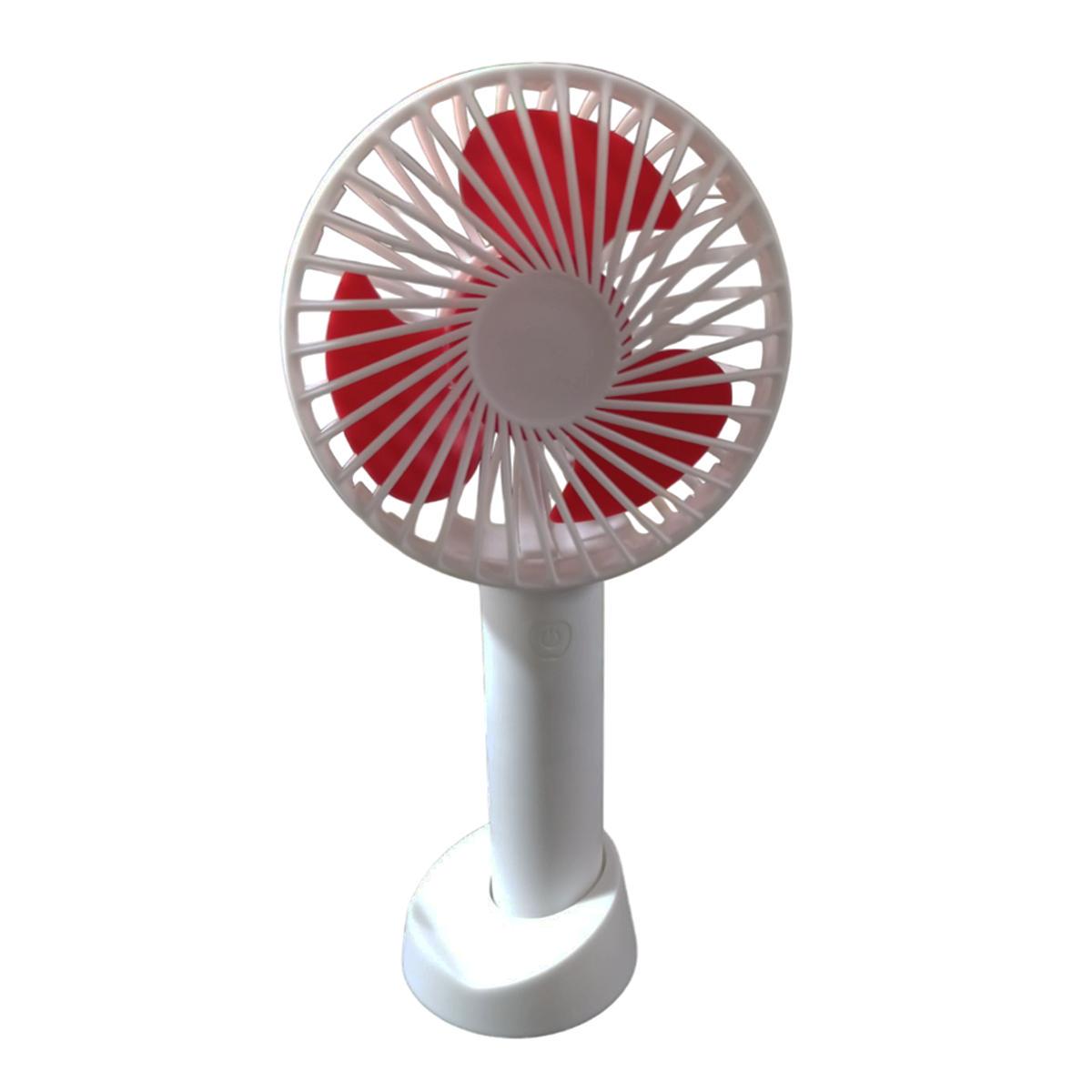 Вентилятор портативний USB міні Eternal Classics Акумулятор Li-Ion 18650 mAh 3,7V 4,5W White/Red (200303) Вентилятор портативний USB міні Eternal Classics Акумулятор Li-Ion 18650 mAh 3,7V 4,5W White/Red (200303)