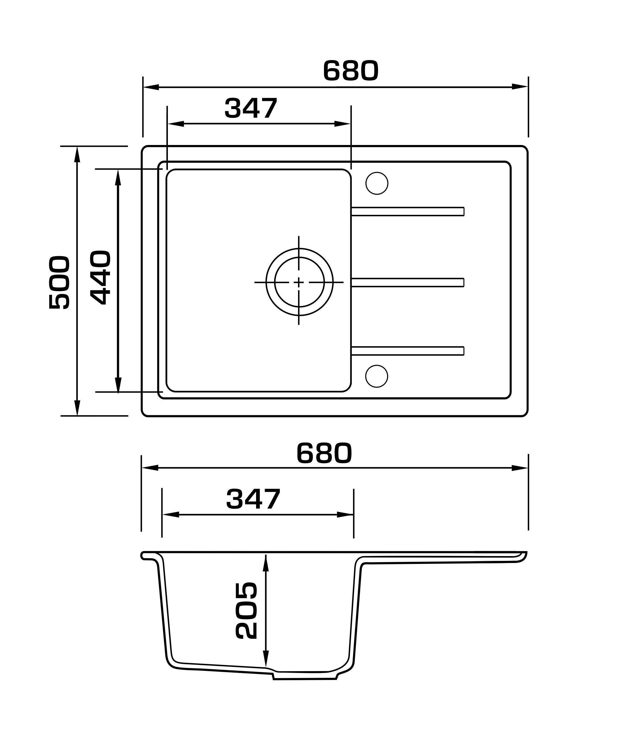 Мийка Granado Blanos Gris - фото 2 Мийка Granado Blanos Gris - фото 2