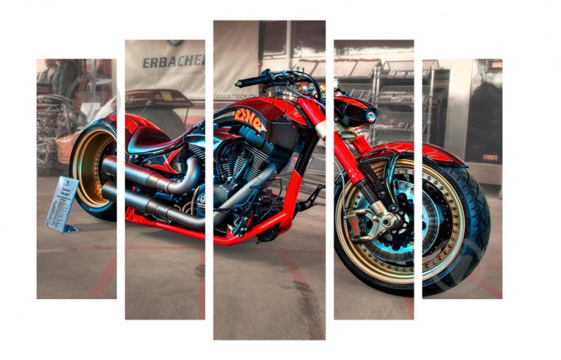 Модульная картина Декор Карпаты 120х80 см Мотоцикл (M5-m1)