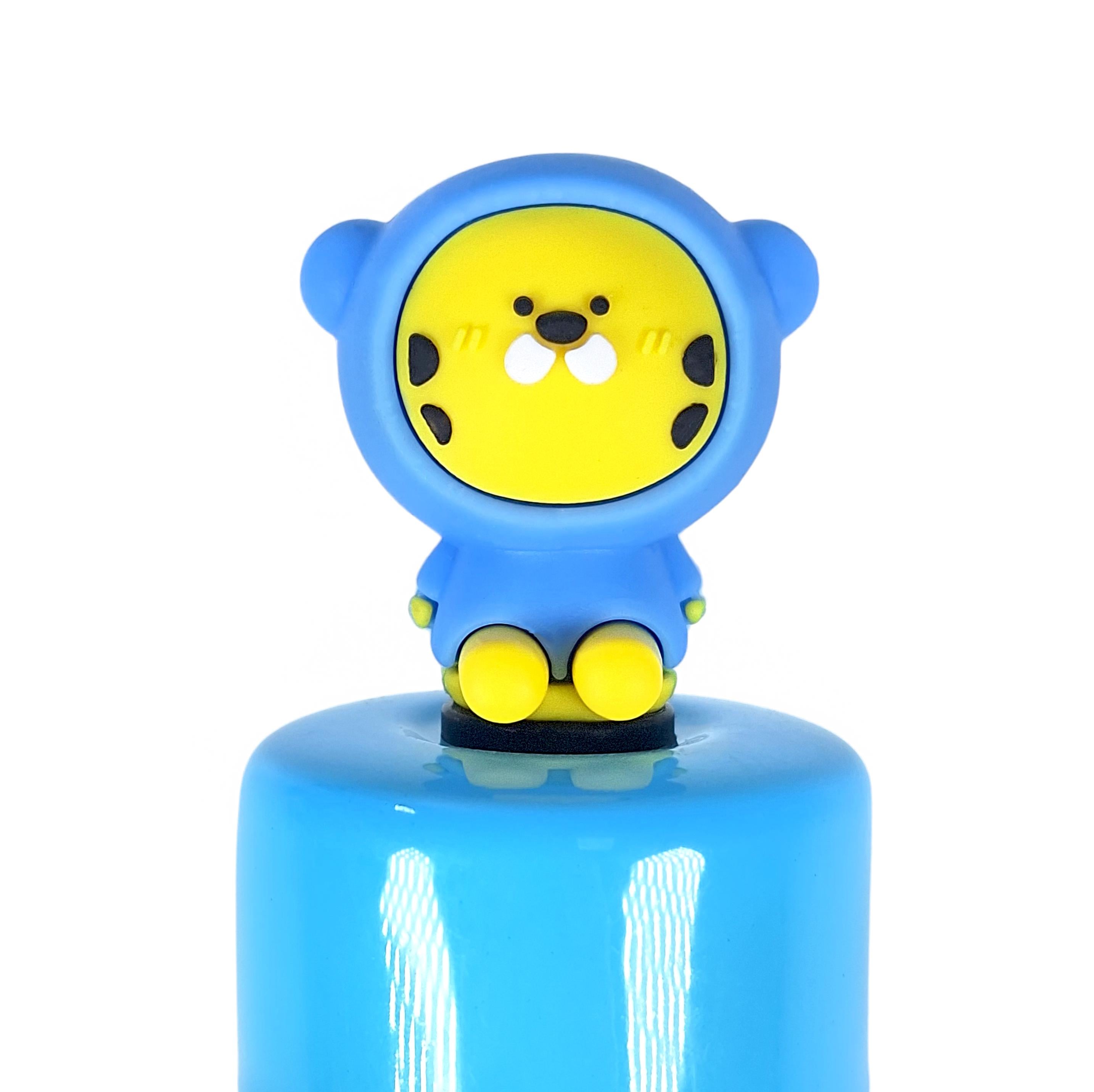 Велосипедный звонок механический тигр Черно-голубой (G0002284)