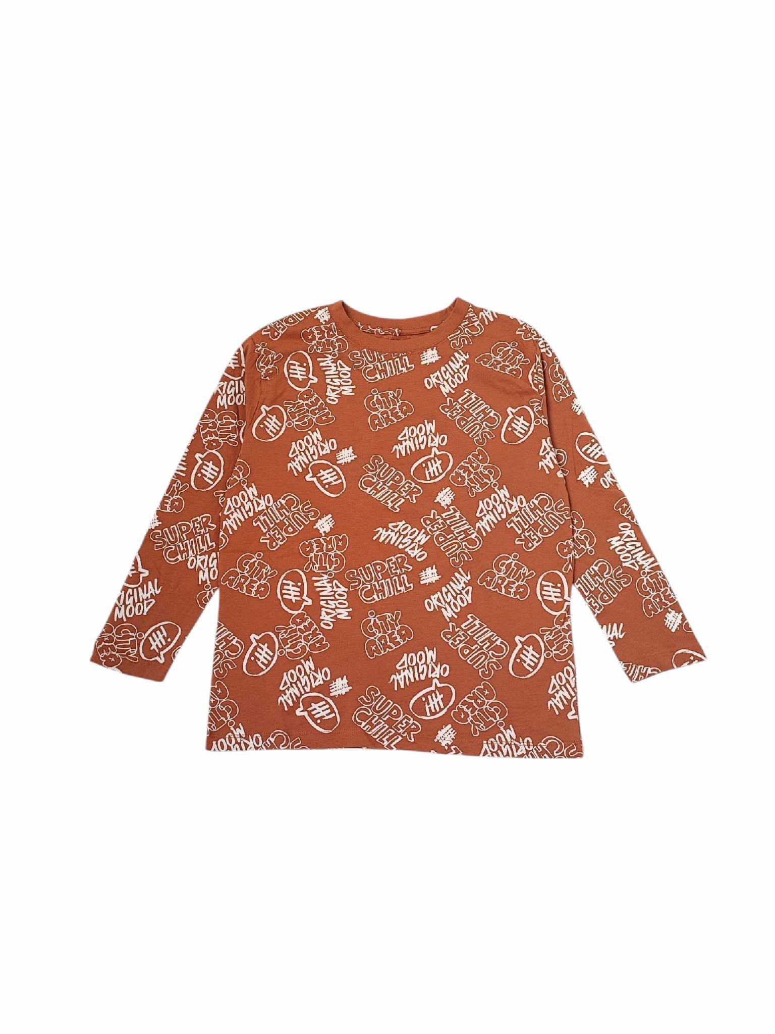 Лонгслів підлітковий для хлопчика Letfies 164 см Кораловий (25080108B1)