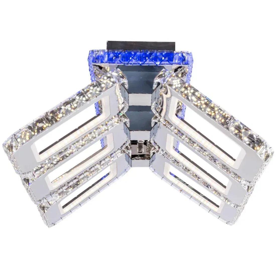 LED-люстра потолочная Sirius 288W на шесть плафонов 3000/6500К IP20 2926-6 240W 48W Хром (28685981)