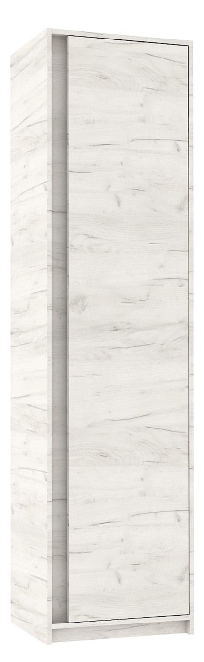 Шкаф пенал для одежды Мастер Форм Брайт 520х376х2000 мм Дуб крафт белый (20546) - фото 1 Шкаф пенал для одежды Мастер Форм Брайт 520х376х2000 мм Дуб крафт белый (20546) - фото 1