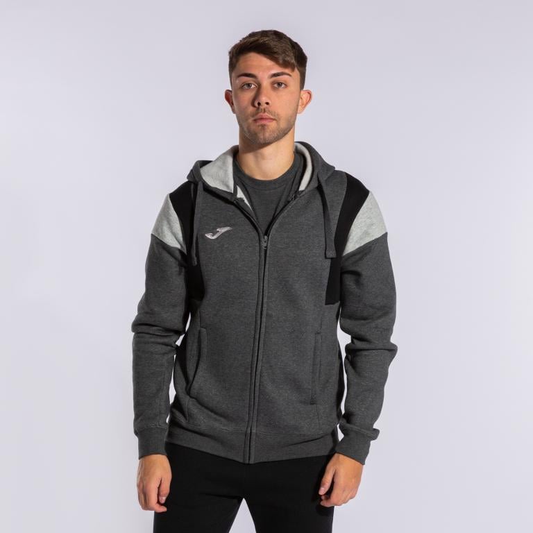 Олімпійка Joma 102733.151 Confort Iii Zip-Up Hoodie S Melange Grey (8445456407638)