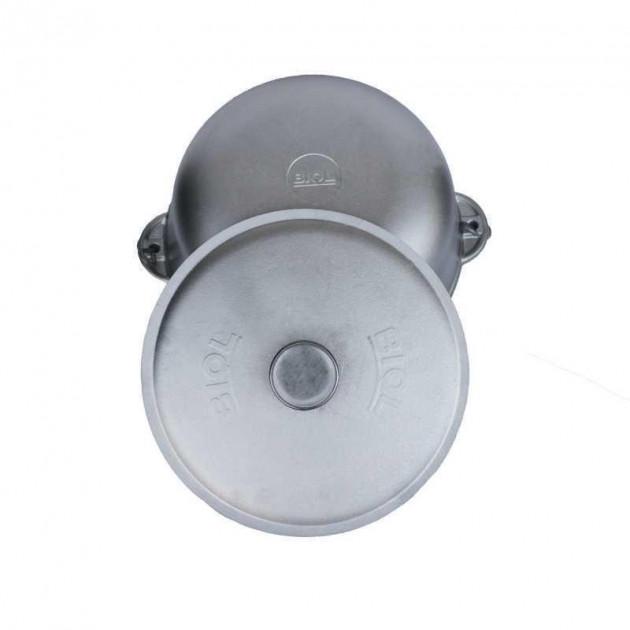 Казан походный Биол с дужкой и крышкой 20 л Серый (K2000T) - фото 2