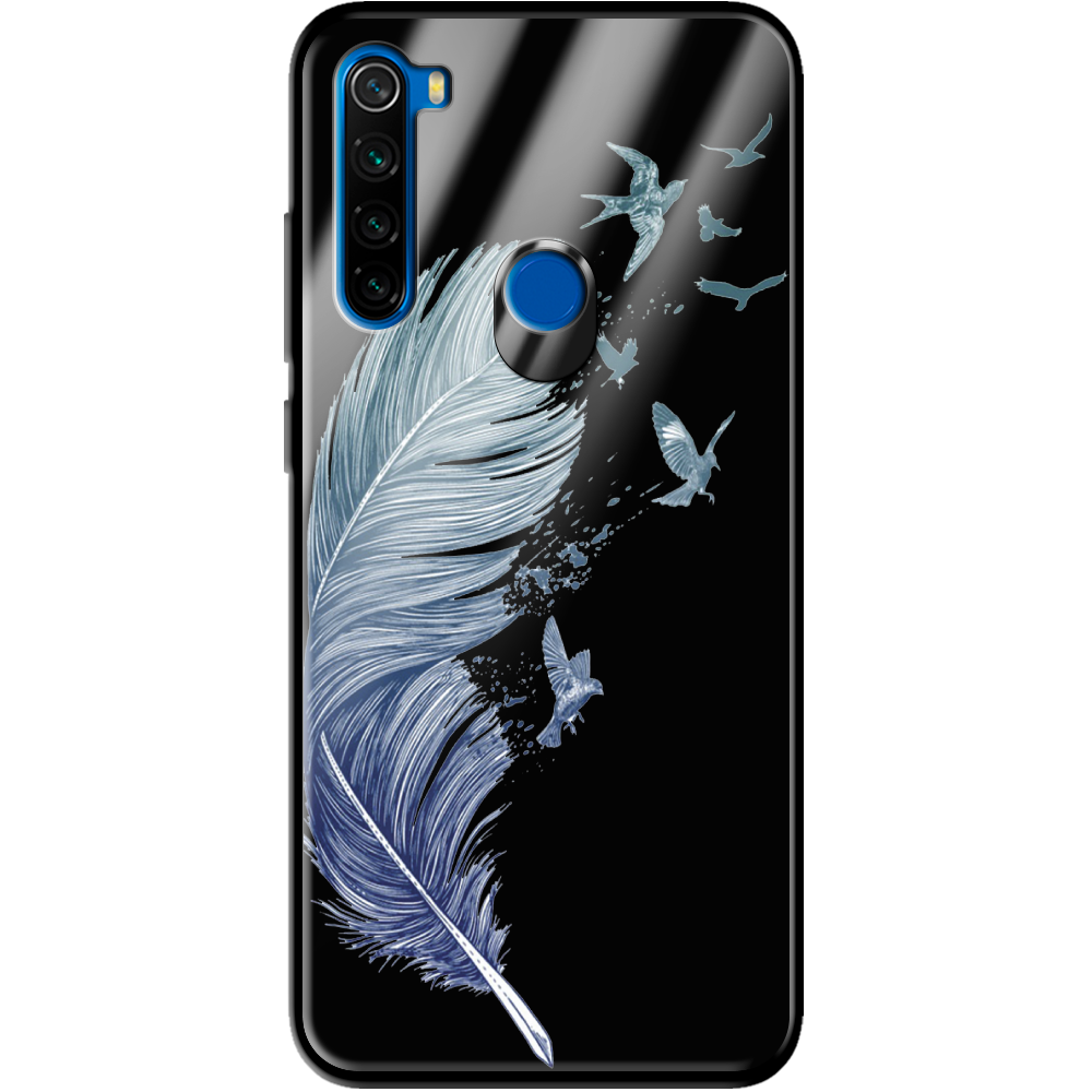 Чехол Boxface Xiaomi Redmi Note 8T Feather Черный силикон со стеклом (38532-cc38-39410)