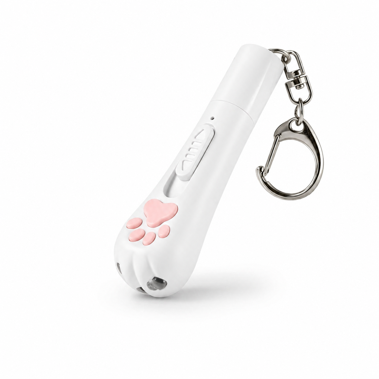 Лазерная указка для кошек Лапка USB с аккумулятором 5 проекций Белый