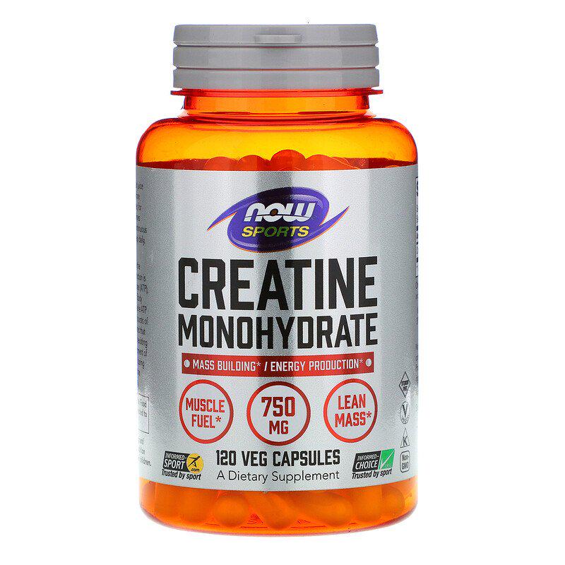 Моногидрат креатина Now Foods 750 мг 120 капсул