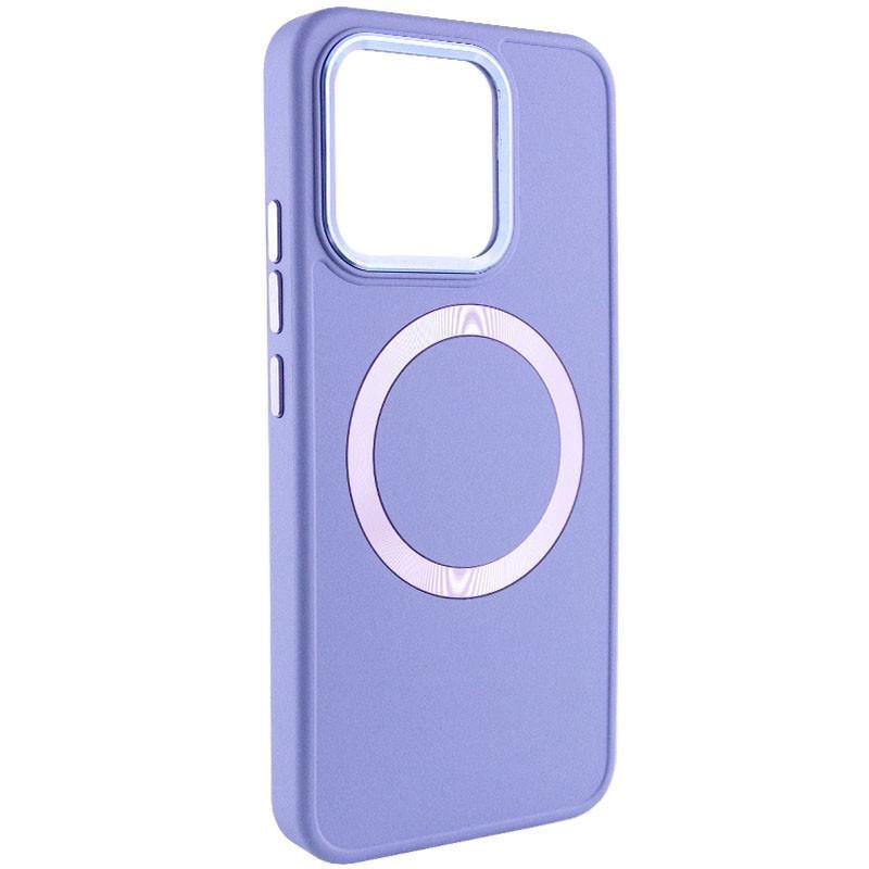 Противоударный TPU чехол Bonbon Metal Style with MagSafe для Xiaomi Redmi Note 13 Pro 4G / Poco M6 Pro 4G Сиреневый / Dasheen