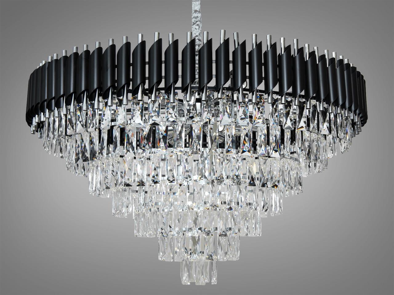 Люстра хрустальная 9001-950BK+CH (2437596098)