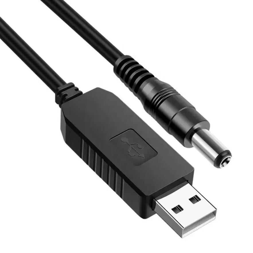 Кабель для роутера USB від Павер банку з перетворювачем 5 V-12 V 5,5х2,1