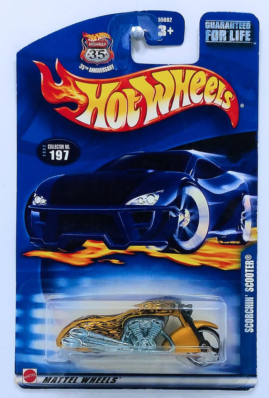 Игрушечный мотоцикл Hot Wheels Scorchin Scooter 2002 №197 (55082)