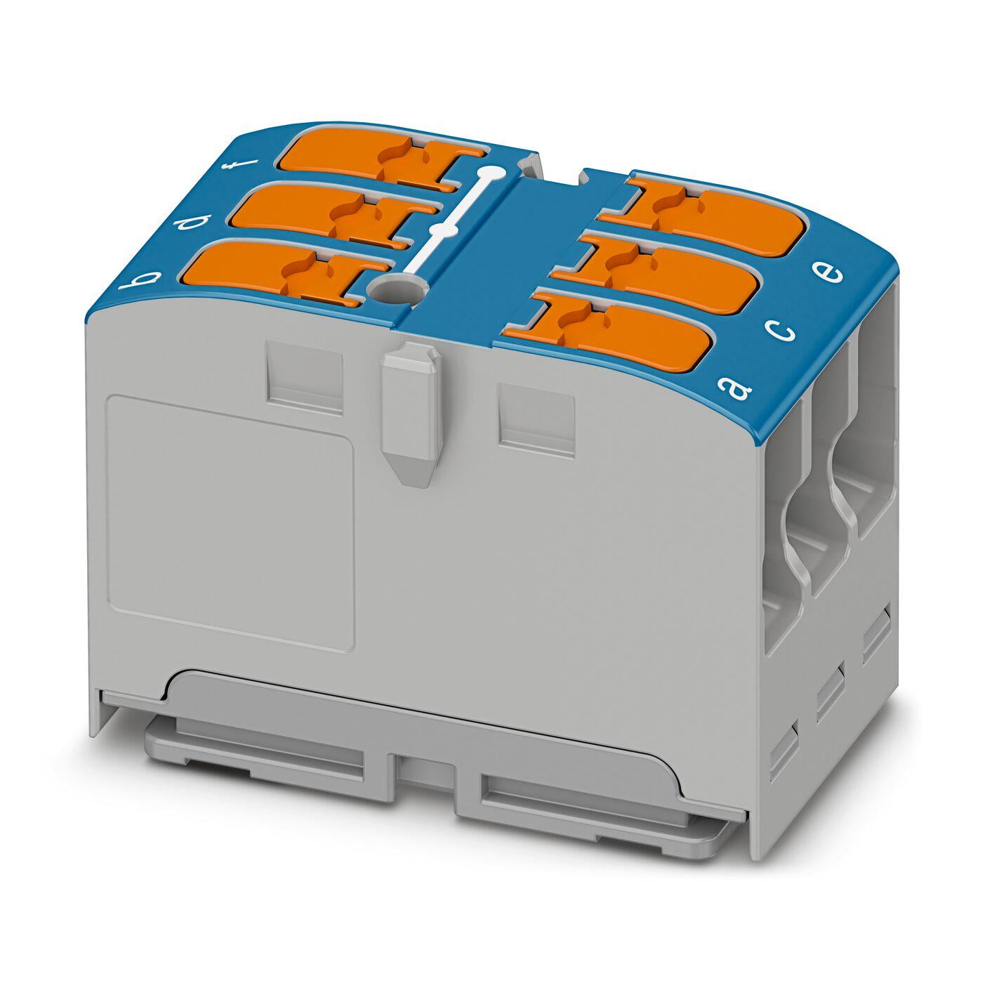 Розподільний блок Phoenix Contact PTVFIX 6X2,5 BU 450В 24A Push-in Синій (1019565)