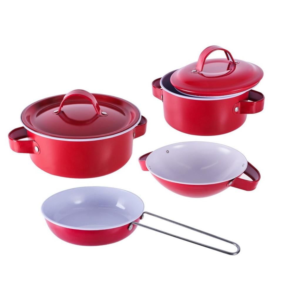Детский набор посуды Kitchenware 620-B5 кастрюля сковорода Red (2990400744)