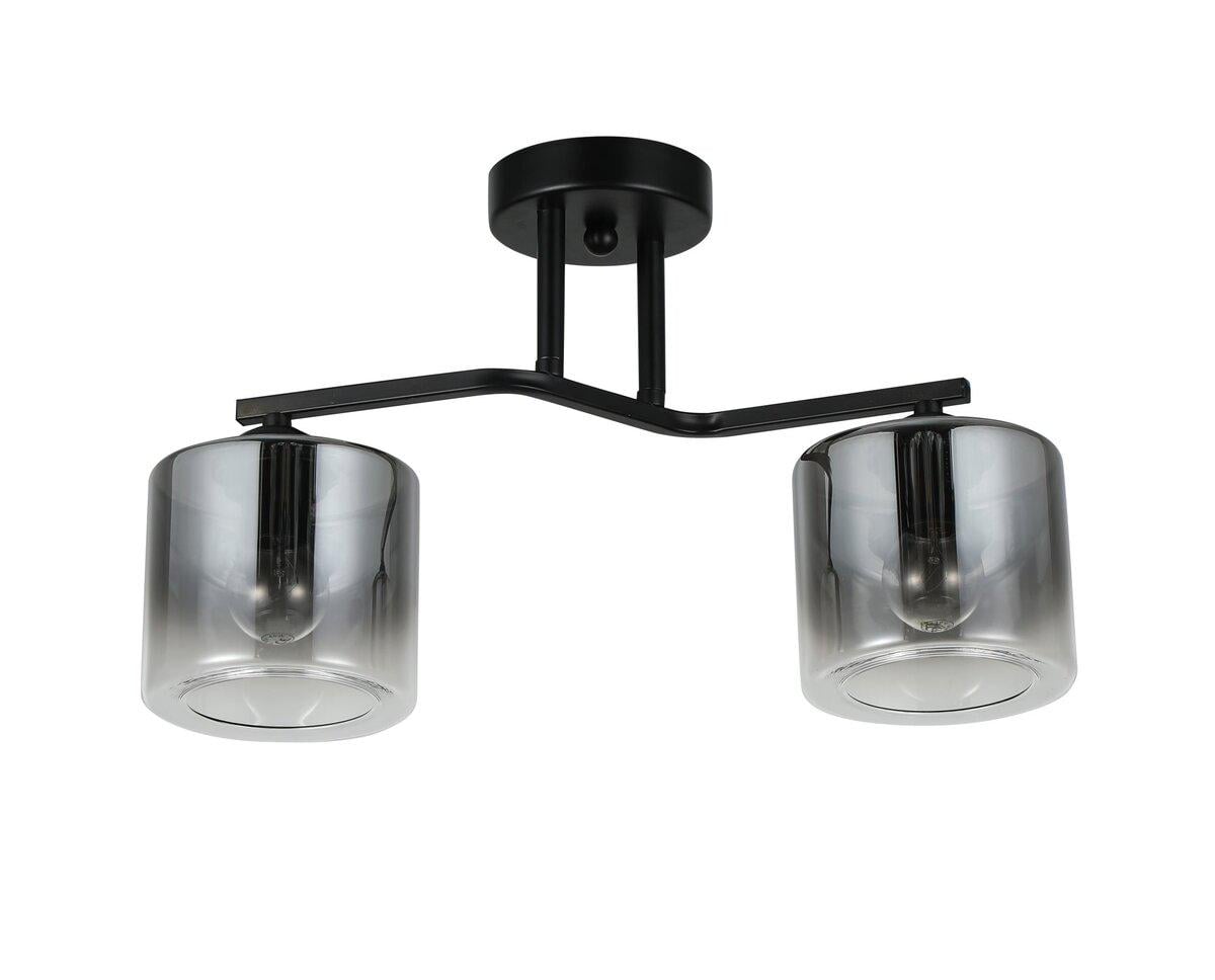 Люстра потолочная Light House SRS-20865/2 плафон дымчатый/прозрачный Черный