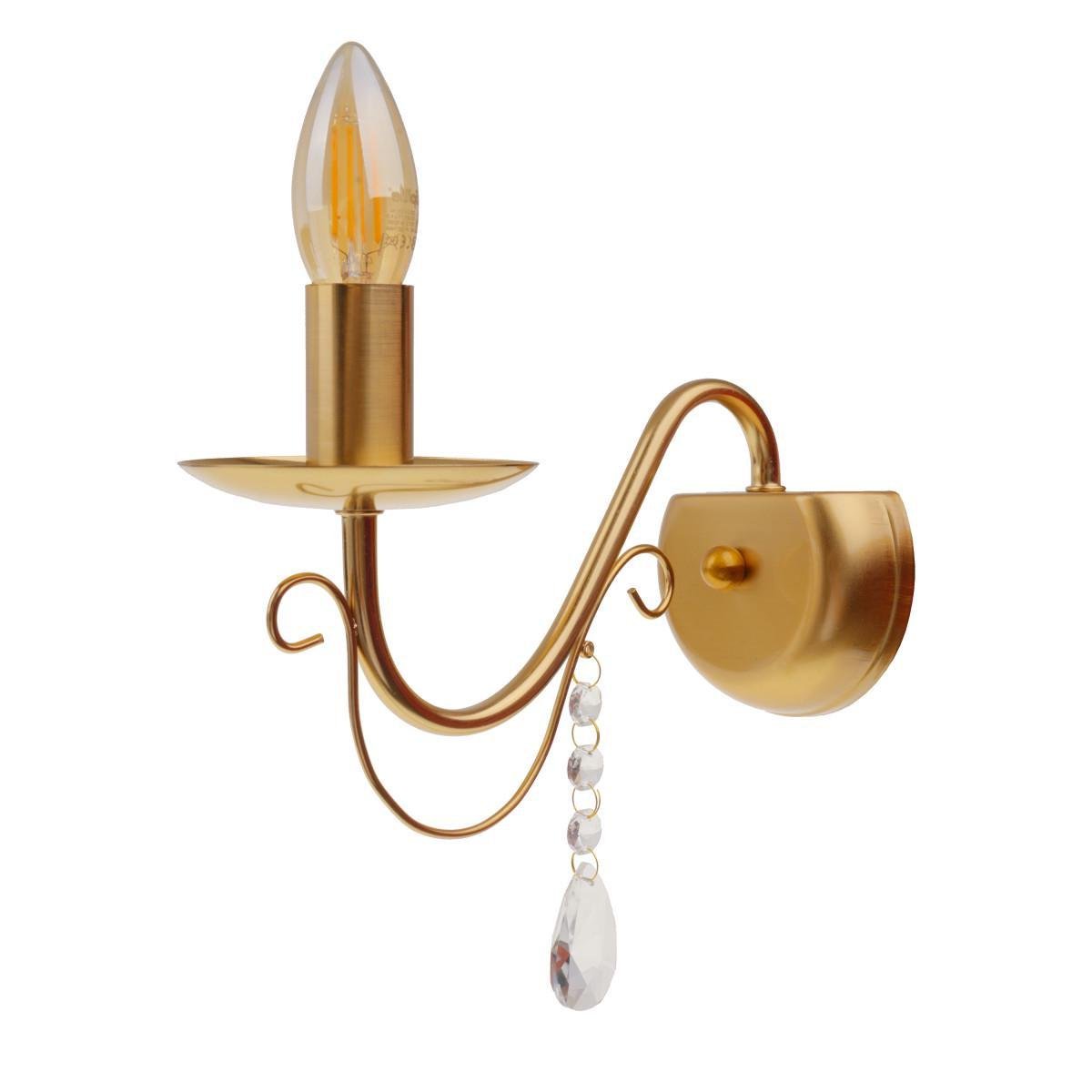 Настенное бра свечка Brille BCL-734W/1 E14 AB