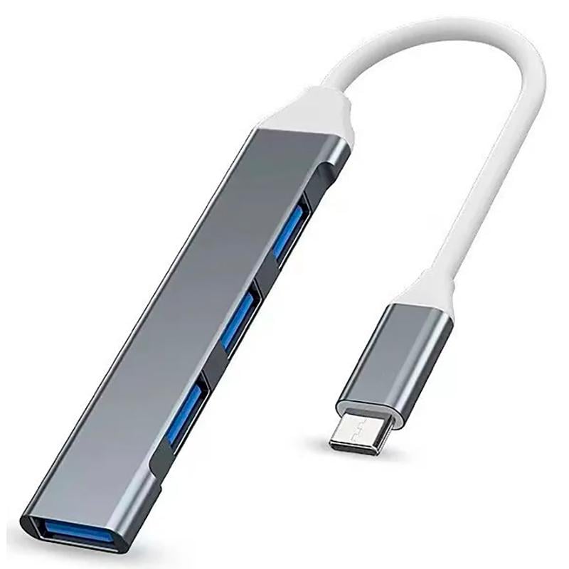 Хаб концентратор HUB adapter USB Type-C to USB 3.0x4 (658-2222-1) Хаб концентратор HUB adapter USB Type-C to USB 3.0x4 (658-2222-1)