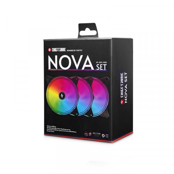 Вентилятор для корпуса Chieftec Nova NF-3012-RGB (12430396) - фото 8