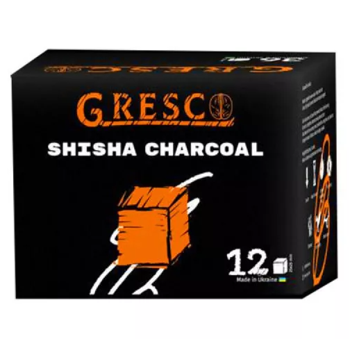 Уголь для кальянов Gresco ореховый 12 шт. (17503)