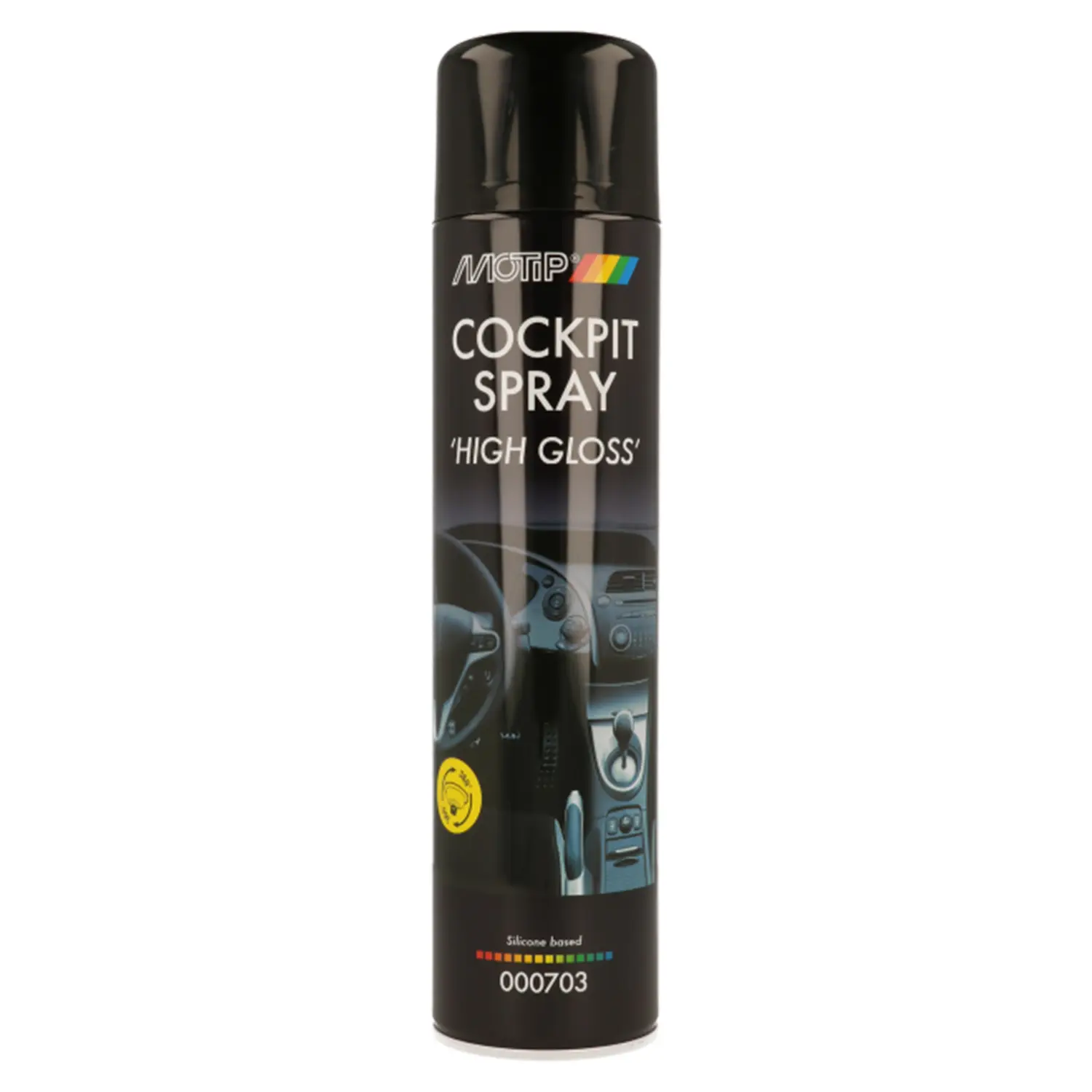Очищувач для панелі приладів MOTIP Cockpit Spray High Gloss аерозоль 600 мл (000703)